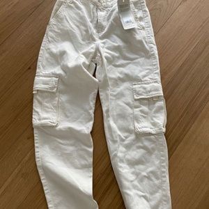 NWT White Levi's Loose Cargo Pants